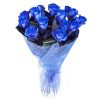Фото товара 17 блакитних троянд (фарбованих) у Львові