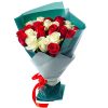 Фото товара 25 троянд червоних і білих у Львові