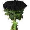 Фото товара 25 чорних троянд у Львові