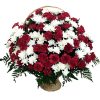 Фото товара 100 білих троянд у кошику у Львові