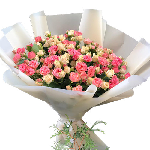 Фото товара 33 кустовые розы у Львові