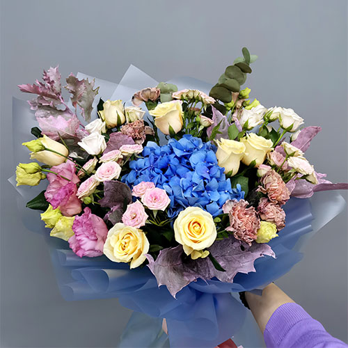 Фото товару - великий букет квітів на підтримку ЗСУ