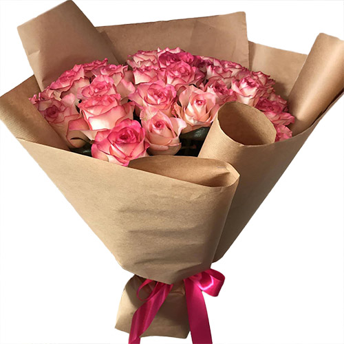 Фото товара 25 рожевих троянд у Львові